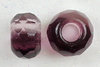 Glasschliffrondell 12,5 mm mit Grossloch amethyst 3-Farbig  (2Stück)