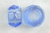 Glasschliffrondell 12,5 mm mit Grossloch hell blau (2Stück)