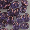 SuperDuo Beads amethyst bronze 2,5 x 5mm  10g