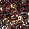 SuperDuo Beads amethyst - capri gold  2,5 x 5mm  10g