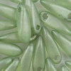Dagger 3 x 10 mm crystal matt grün gelüstert (50 Stk. packung)