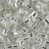 Toho Hex-Cut Perlen 11/0  Fb-Nr. 21° crystal mit Silbereinzug 10g