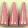 Spike Perlen 17 x 7 mm weiß - pink gelüstert (12 Stk. Packung)