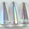 Spike Perlen 17 x 7 mm crystal AB (12 Stk. Packung)