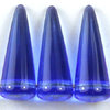 Spike Perlen 17 x 7 mm blau (12 Stk. Packung)