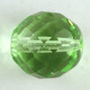 Glasschliffperlen 14 mm hell grün