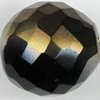 Glasschliffperlen 20 mm schwarz bronze