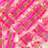 Rulla Beads 3 x 5mm crystal - pinker Farbeinzug 10g