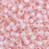 Toho Rocailles 11/0 Fb-Nr. PF 2120°ᴽ permanent finish - rosaline opal mit Silbereinzug galva. 10g
