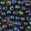 Miyuki Tropfen Perlen 3,4mm DP 401 FR  schwarz iris matt 10g