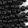 Miyuki Tropfen Perlen 3,4mm DP 401 F  schwarz matt  10g