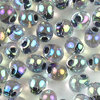 Miyuki Tropfen Perlen 3,4mm DP 283  crystal iris - schwarzer Farbeinzug 10g