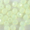 Glasschliffperlen 3 mm zart gelb opal