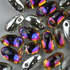 Rizo™ beads 2,5 x 6mm crystal volcano 10g