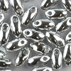 Rizo™ beads 2,5 x 6mm crystal - silber (half labrador) 10g