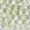 Miyuki Tropfen Perlen 3,4mm DP F37 crystal - hell maigrüner Farbeinzug 10g