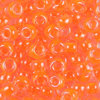 Toho Rocailles 8/0  Fb-Nr. 802 crystal - NEON orange Farbeinzug 10g