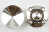 Fassung zum einkleben für 12mm Rivoli-Steine (1122) mit 4 Loch-Kreuz, versilbert, 2 Stück
