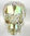 Swarovski Perlen 5750 Totenkopf 19 mm crystal luminous green
