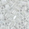 Toho Hex-Cut Perlen 8/0  Fb-Nr. 121  weiß opak gelüstert 10g