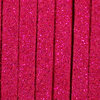 Veloursband 3 mm glitzer pink 2m-Stück