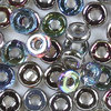 O bead™ 1 x 4mm crystal - graphite rainbow 5g