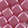 CzechMates™ Tile pastel pink / pink perlmutt 6mm 50Stk.