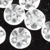 Glasperlen Blüte crystal, Ø 8, 10 g (ca. 45 Stück)