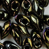 Miyuki Long Magatama Perlen 4 x 7 mm LMA 458 braun iris metallic 10g