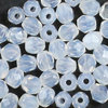 Glasschliffperlen 3 mm weiß opal