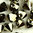 Swarovski Perlen 6301 Doppelkegel 6 mm quer gebohrt crystal metallic light gold 2x