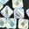 Flat Silky Beads crystal AB 6mm 25Stk. Two-Hole-Beads