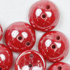 Piggy Beads rot opak gelüstert 4x8mm 25Stk. Two-Hole-Beads