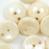 Piggy Beads beige opak gelüstert 4x8mm 25Stk. Two-Hole-Beads