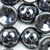 Piggy Beads hematite 4x8mm 25Stk. Two-Hole-Beads