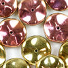 Preciosa Ripple Beads 12mm california pink 12 Stk.