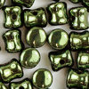 Preciosa Pellet Beads 4x6mm oliv metallic 50 Stk.