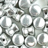 Preciosa Pellet Beads 4x6mm silber metallic (full labrador) 50 Stk.