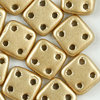 CzechMates™ QuadraTile gold metallic matt 6mm 5g