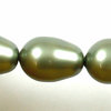 Swarovski 5821 Crystal Pearls, birnenförmig  11 x 8 mm Powder Green