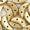 CzechMates™ Crescent gold metallic matt 3 x 10 mm 5g