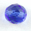 Glasschliffperlen 12 mm dunkel blau