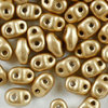 MiniDuo Beads gold metallic matt  2 x 4mm  10g