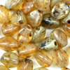 Pinch Beads 5x3mm crystal silber travertin 50 Stk.