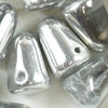 Gumdrop Beads 7 x 10 mm crystal silber (half labrador)  (10 Stk. Packung)