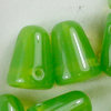 Gumdrop Beads 7 x 10 mm grün opal  (10 Stk. Packung)
