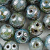 Dobble Beads 6mm (2-Loch-Kugeln) blue lazure  30 Stk.