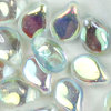 Preciosa Pip Beads 5x7mm crystal blue rainbow 50 Stk.