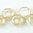 Honeycomb Beads crystal - beige gelüstert 6mm 30Stk.