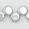 Honeycomb Beads silber metallic (full labrador) 6mm 30Stk.